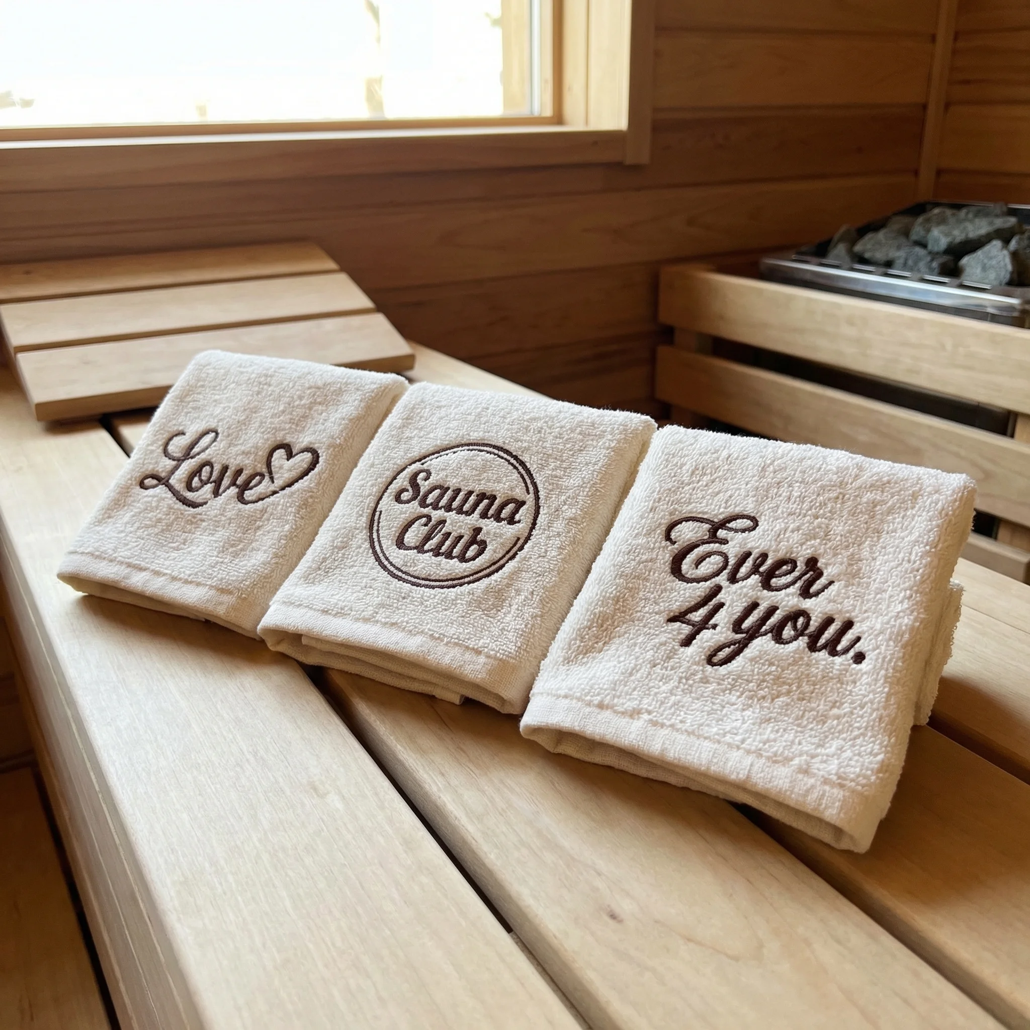 Handtücher besticken – Beispiel 1